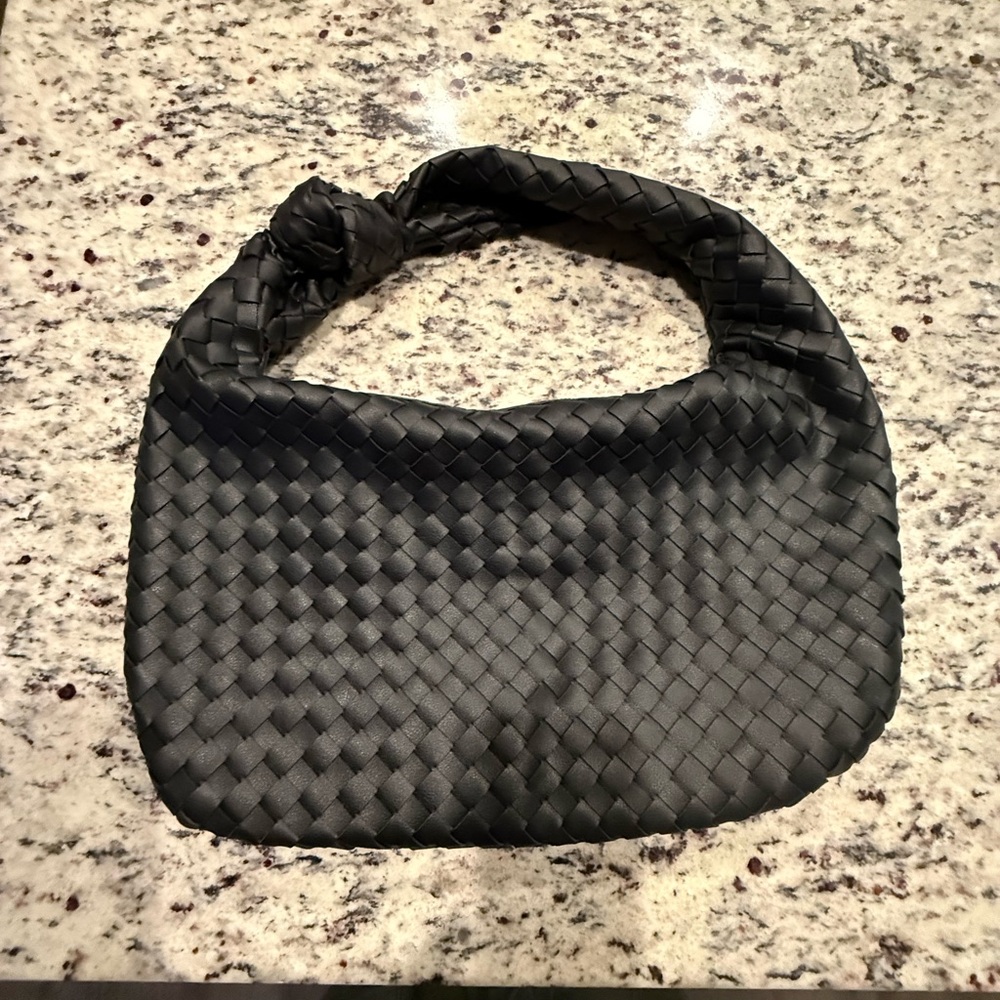 Excellent condition Urban Expressions Black Woven Shoulder Bag